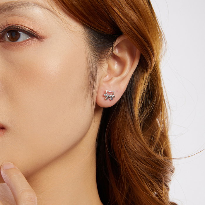 Cercei argint cu pisicute [8]