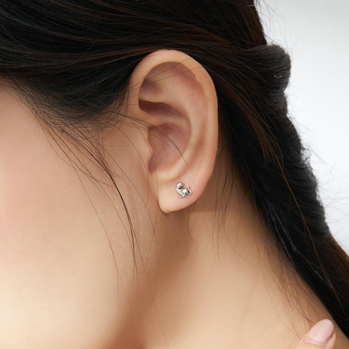 Cercei argint cu pisicute [3]