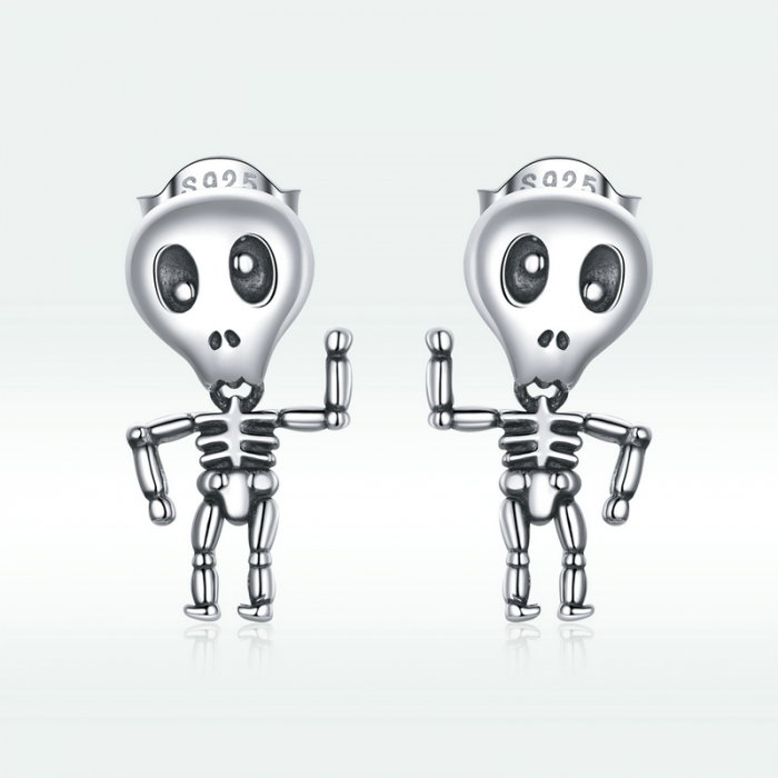 Cercei argint cu schelete haioase [8]