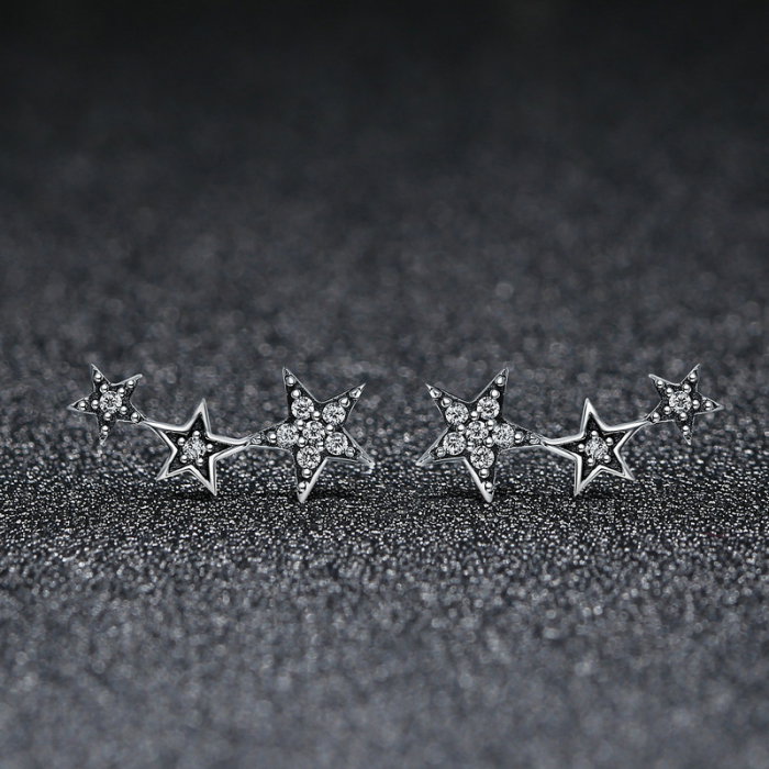 Cercei argint cu stelute [6]