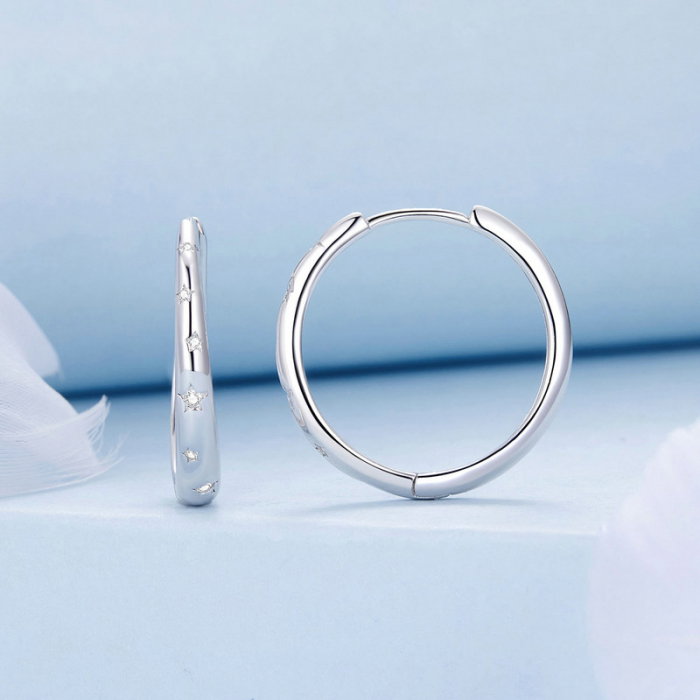 Cercei argint cu stelute [3]