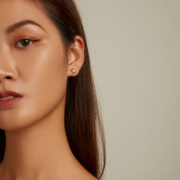 Cercei argint cu stelute de opal [6]