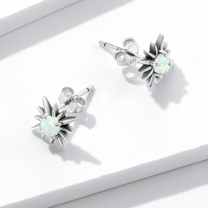 Cercei argint cu stelute de opal [4]