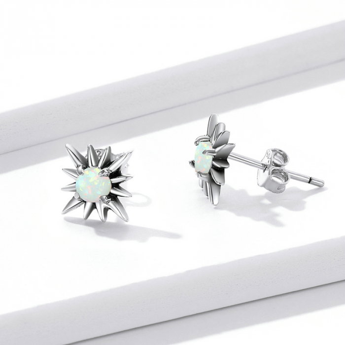 Cercei argint cu stelute de opal [3]