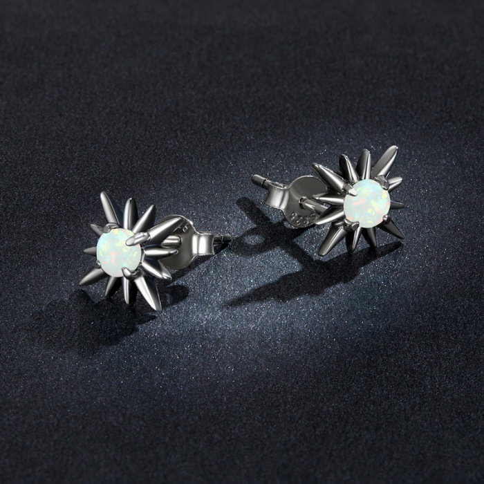 Cercei argint cu stelute de opal [5]