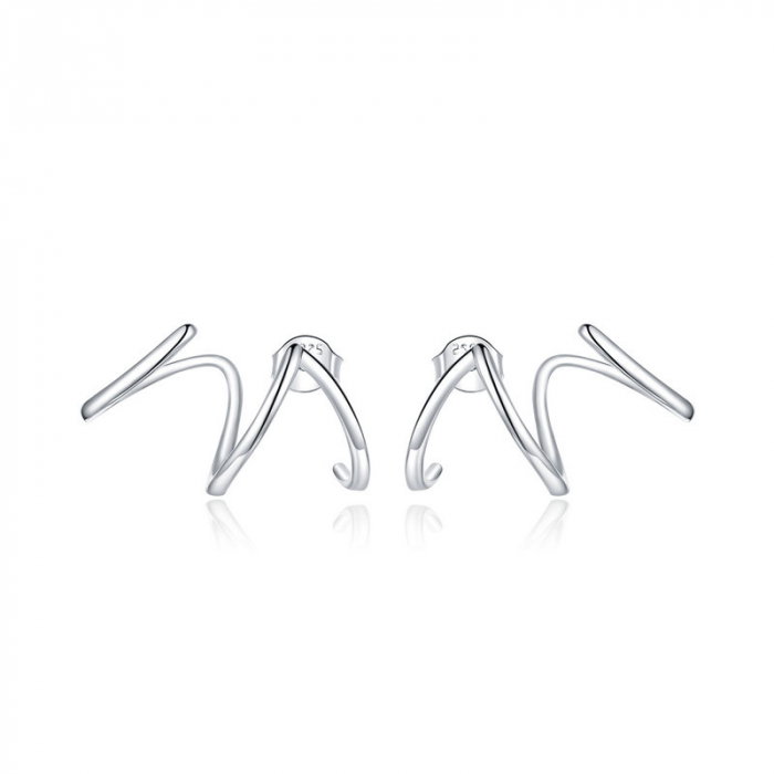 Cercei argint cu surub, pe ureche [1]