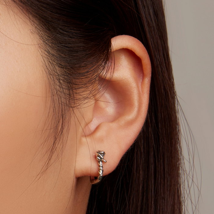 Cercei argint cu trandafiri [6]