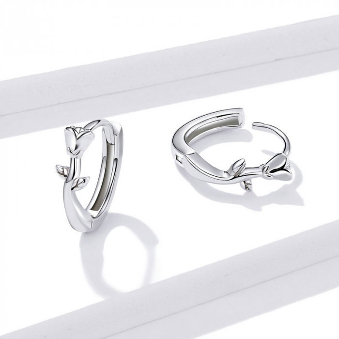 Cercei argint cu trandafiri [3]