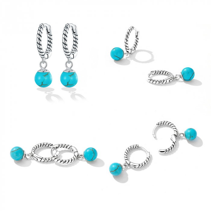 Cercei argint cu turcoaz [8]