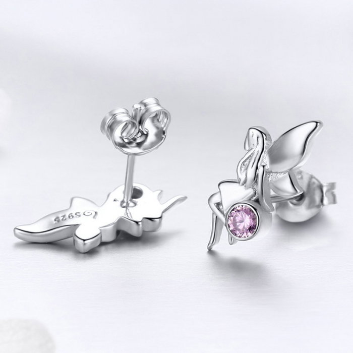 Cercei argint cu zane placati cu rodiu [5]