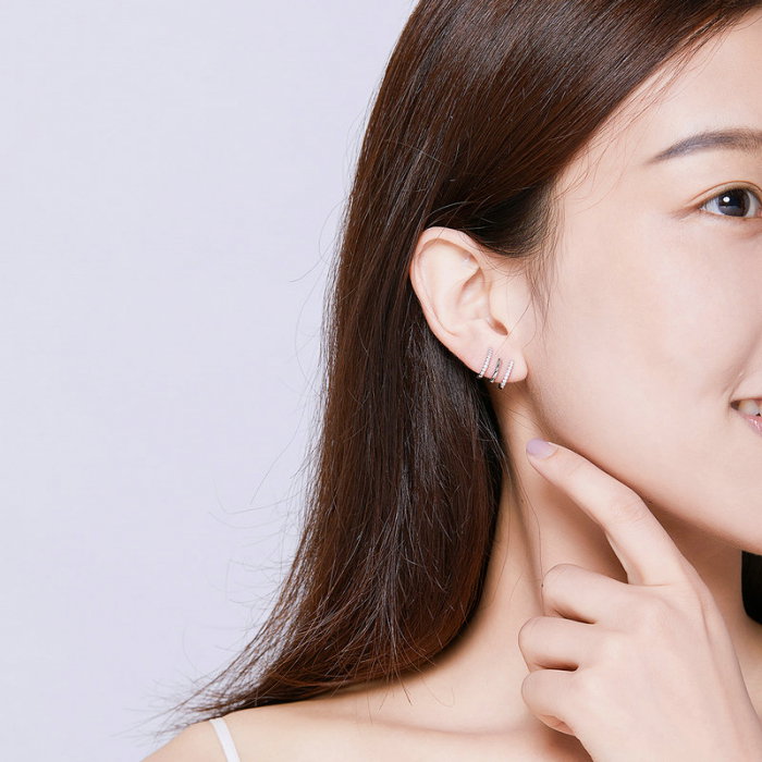 Cercei argint cu zirconii [2]