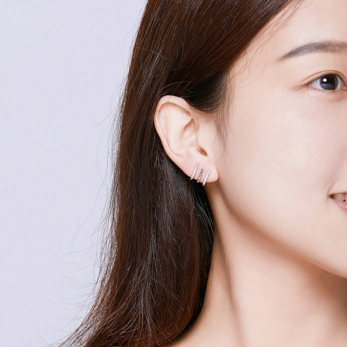 Cercei argint cu zirconii [5]