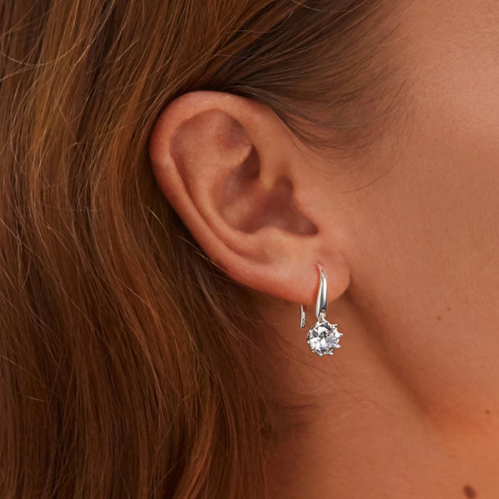 Cercei argint cu zirconii [4]