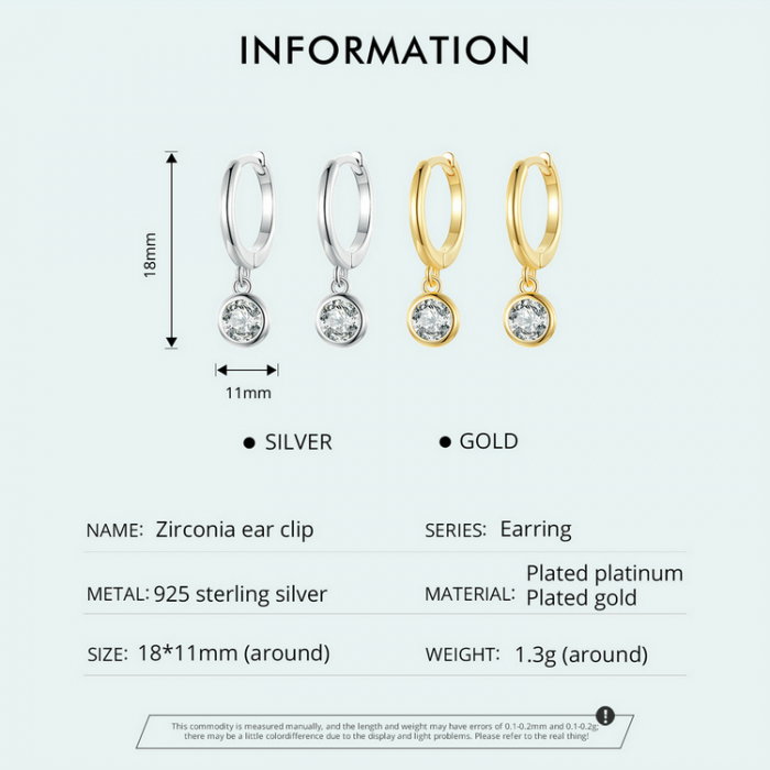 Cercei argint cu zirconii [10]