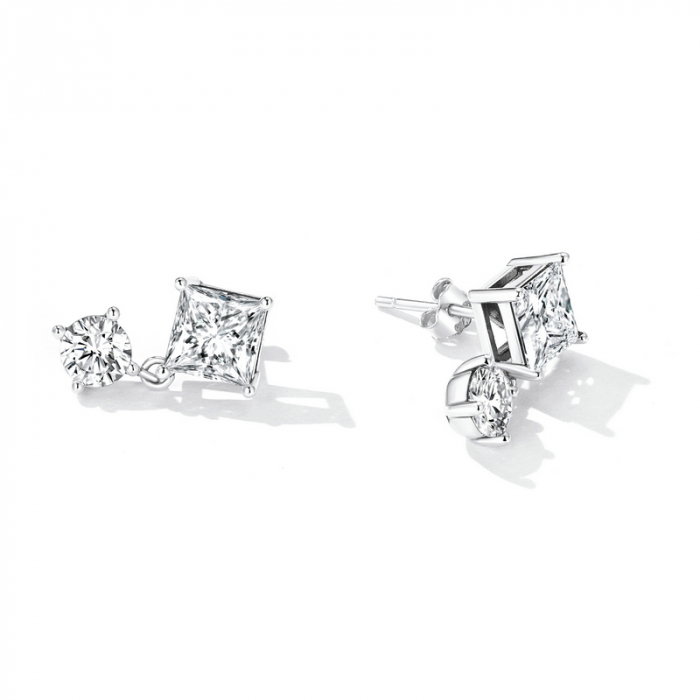 Cercei argint cu zirconii pendulare [6]