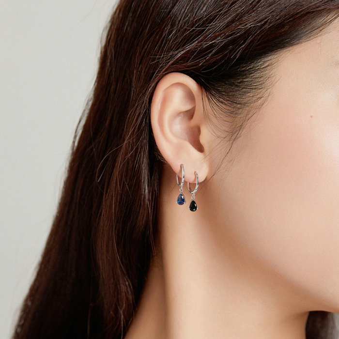 Cercei argint cu zirconii picatura [4]