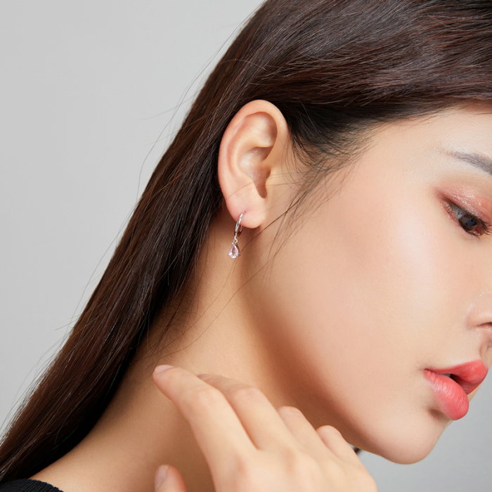 Cercei argint cu zirconii picatura [4]