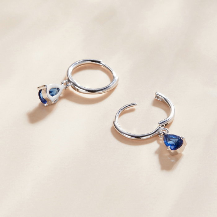 Cercei argint cu zirconii picatura [2]