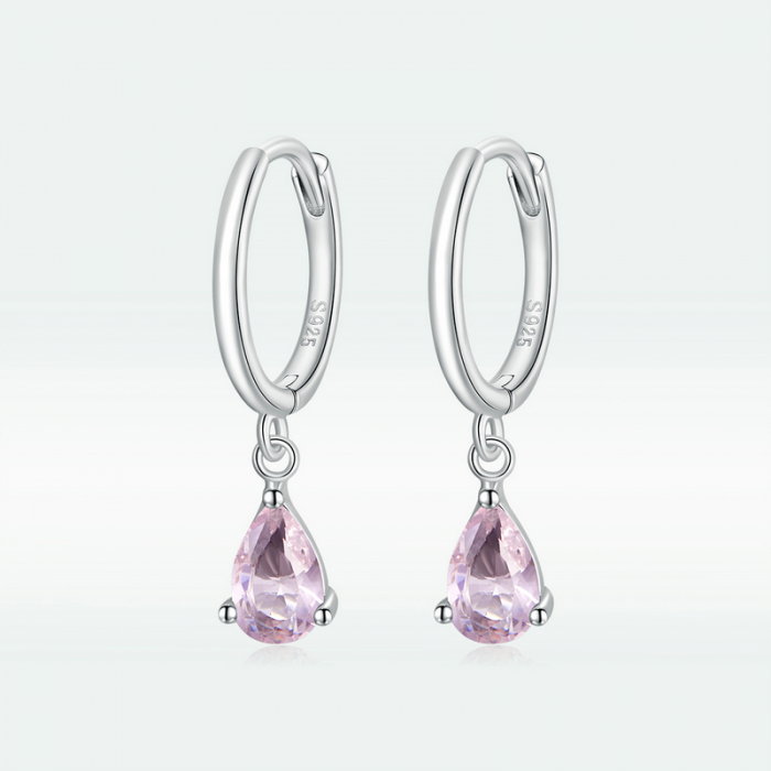 Cercei argint cu zirconii picatura [6]