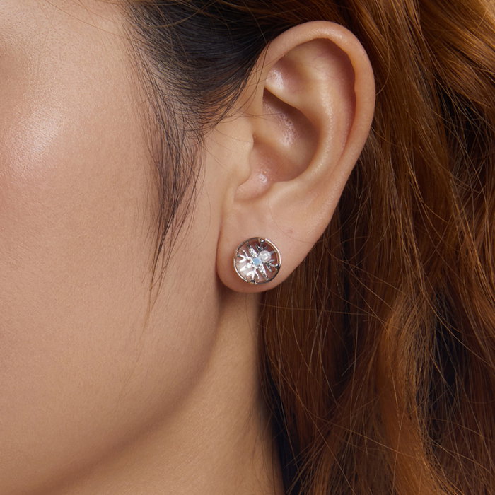 Cercei argint cu zirconiu si opal [13]