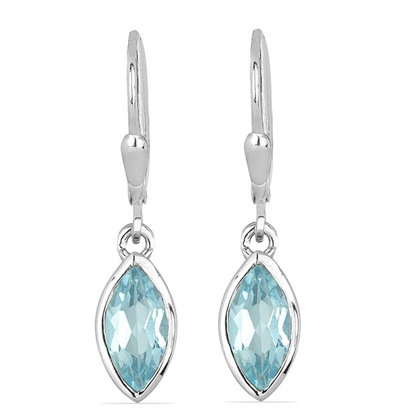 Cercei argint Dorothy, 925, cu topaz Sky Blue - EVA0037 [1]