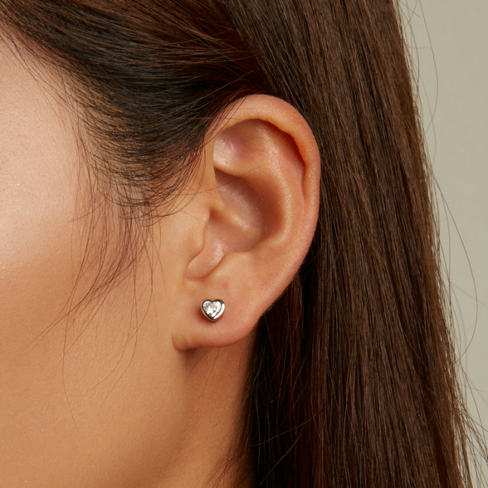 Cercei argint dragoste simpla [2]