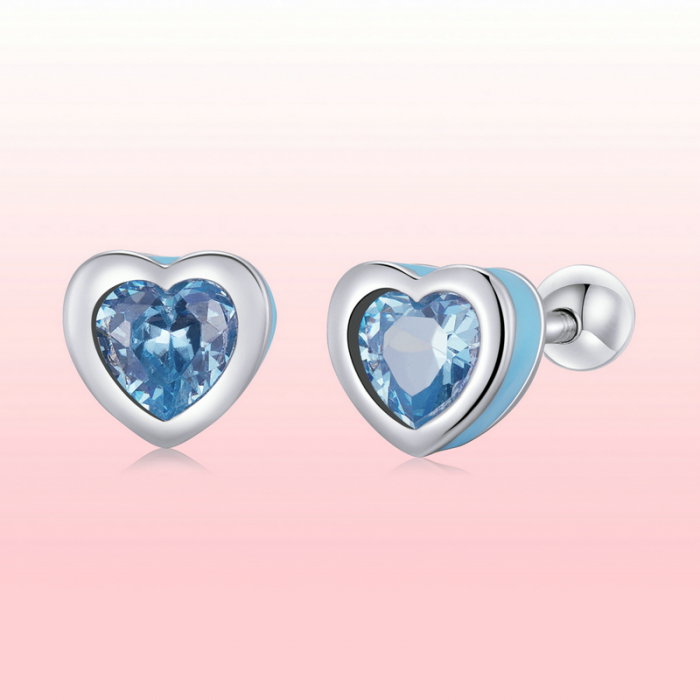 Cercei argint dragoste simpla [10]