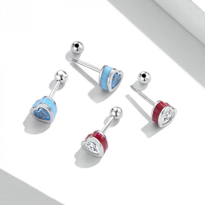 Cercei argint dragoste simpla [11]