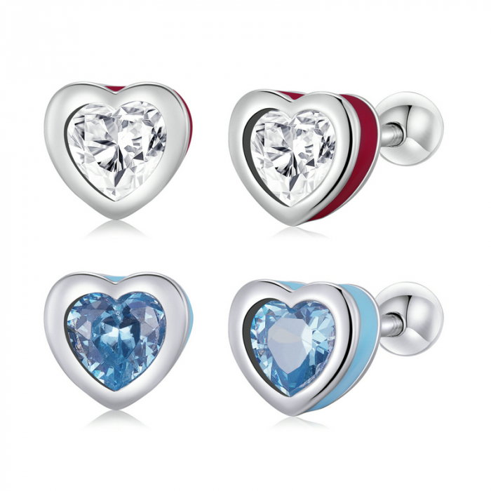 Cercei argint dragoste simpla [13]