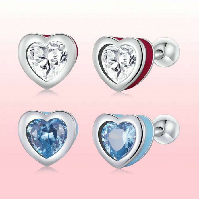 Cercei argint dragoste simpla [15]