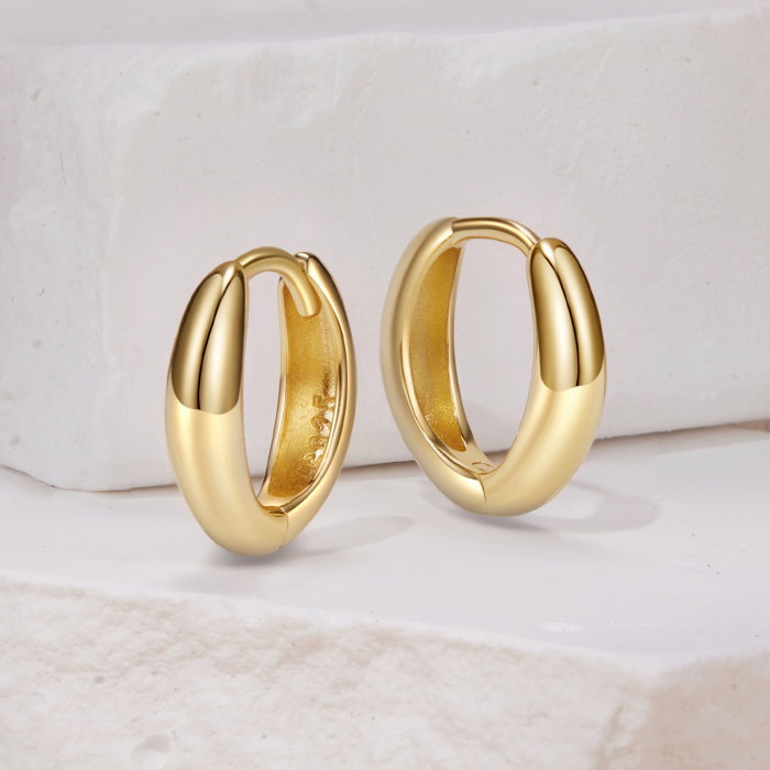 Cercei argint ear cuff placati cu aur [5]