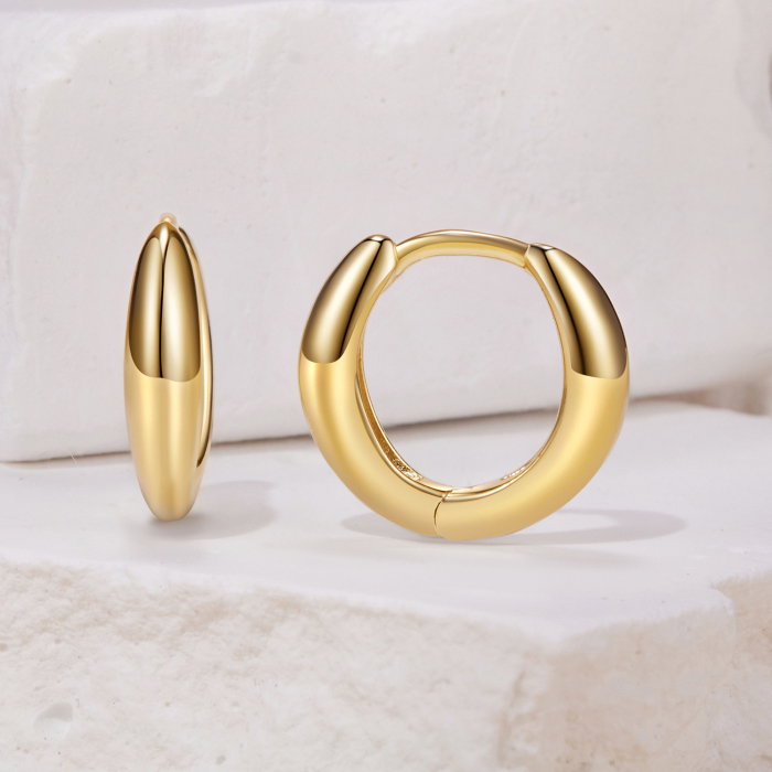 Cercei argint ear cuff placati cu aur [3]