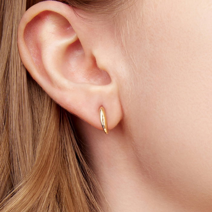 Cercei argint ear cuff placati cu aur [2]