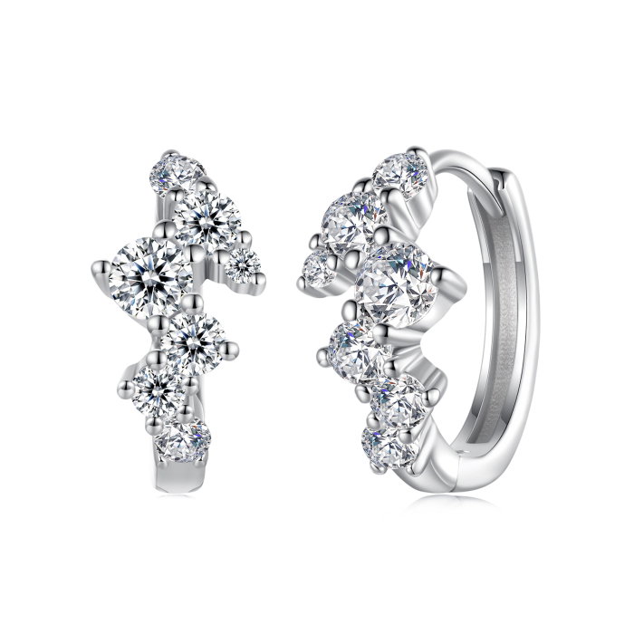 Cercei argint ear cuff cu Zirconia stralucitoare [1]