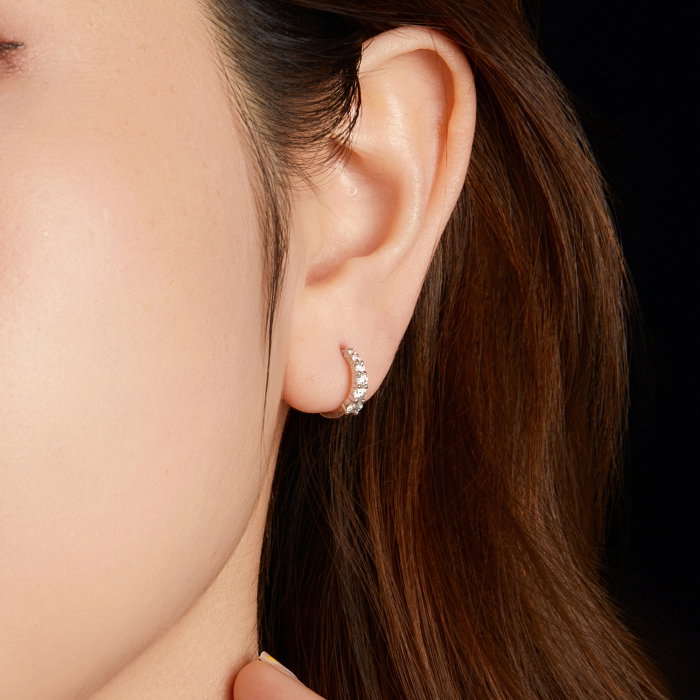 Cercei argint Elegance cu Moissanite [9]