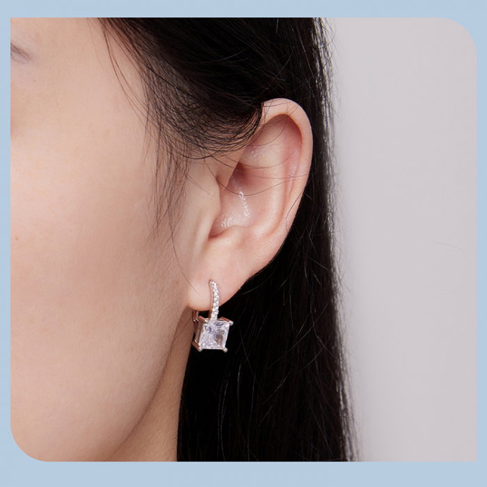 Cercei argint eleganti cu zirconii [10]