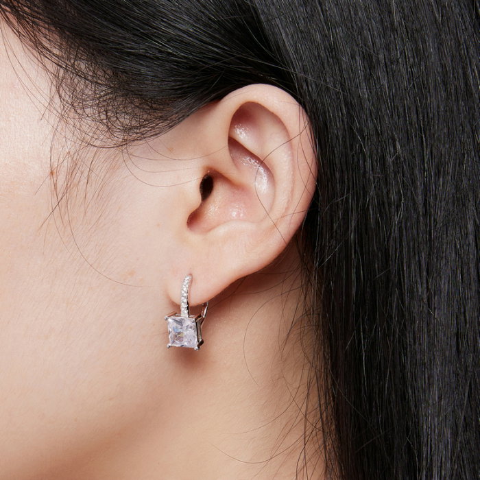 Cercei argint eleganti cu zirconii [3]