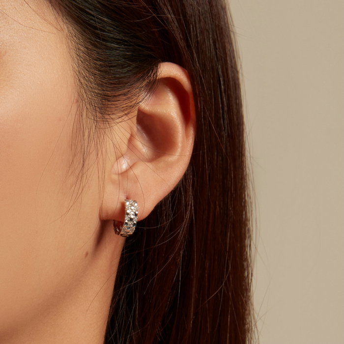 Cercei argint rotunzi cu zirconii [2]