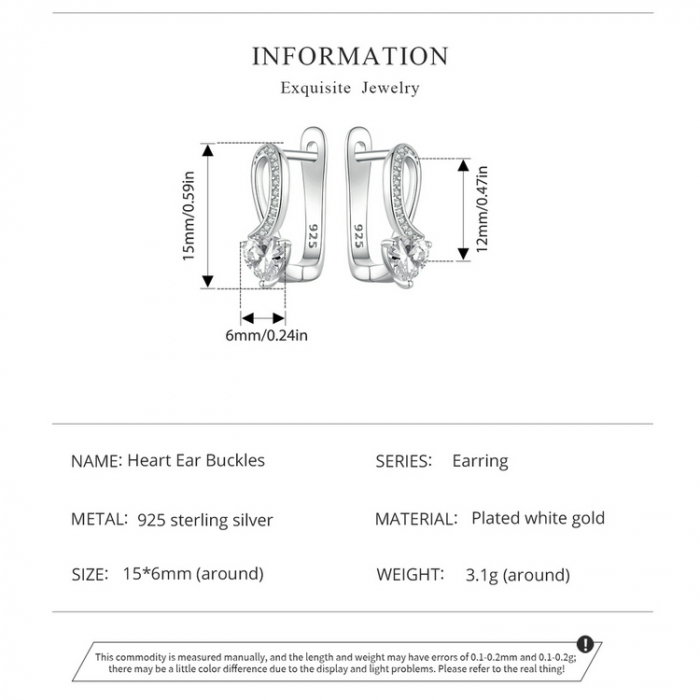 Cercei argint eleganti cu inimioare [12]