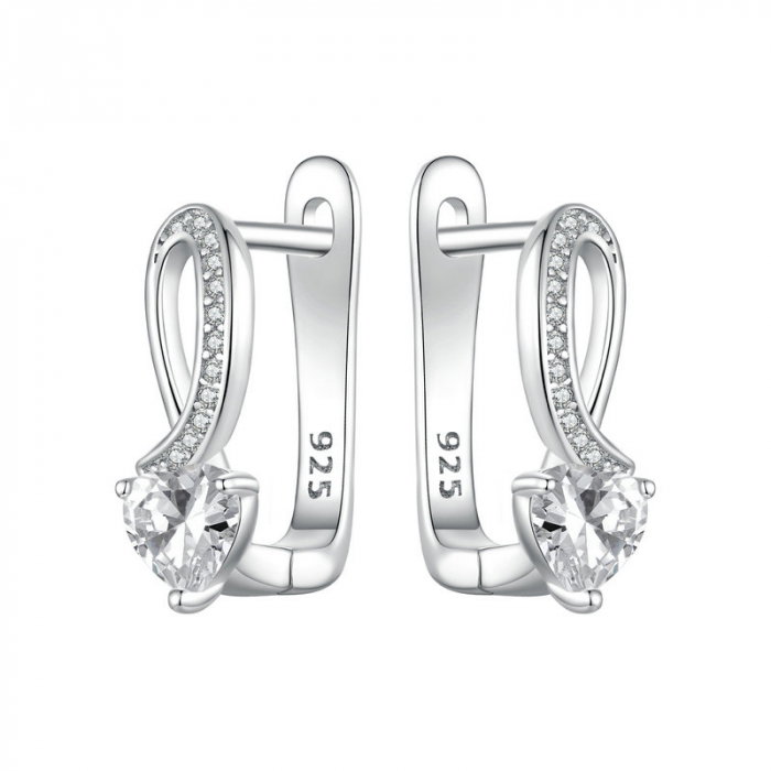 Cercei argint eleganti cu inimioare [1]