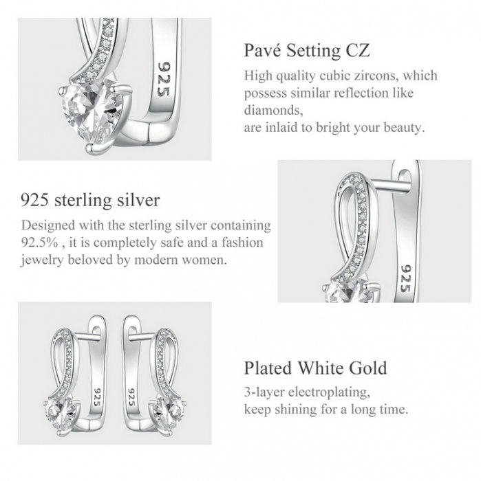 Cercei argint eleganti cu inimioare [14]