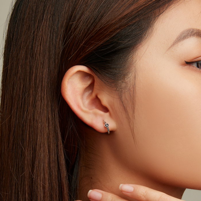 Cercei argint eleganti cu inimioare [5]