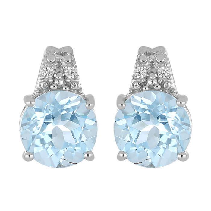 Cercei argint eleganti cu topaz si zirconii - EVA0073 [1]