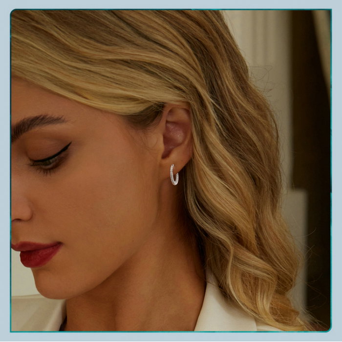 Cercei argint eleganti cu zirconii [10]