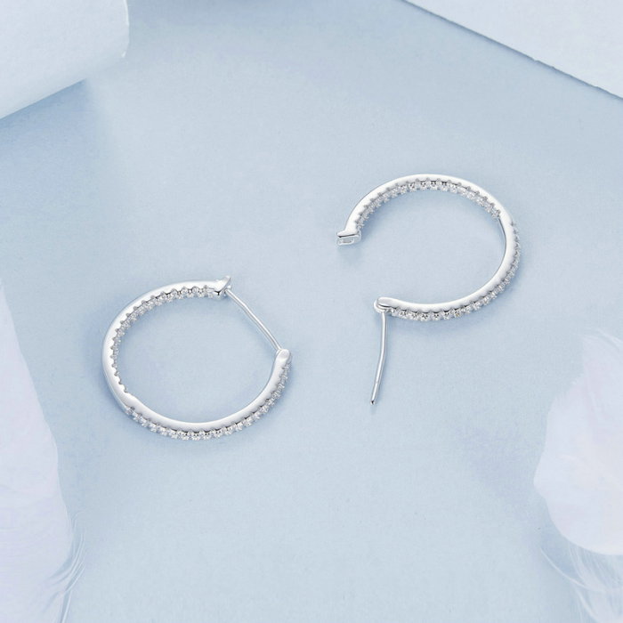 Cercei argint eleganti cu zirconii [5]