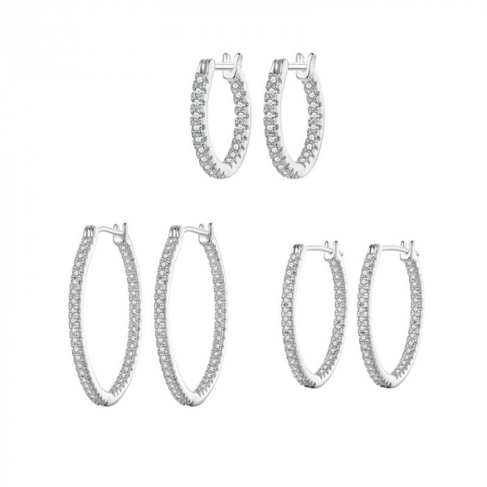 Cercei argint eleganti cu zirconii [20]