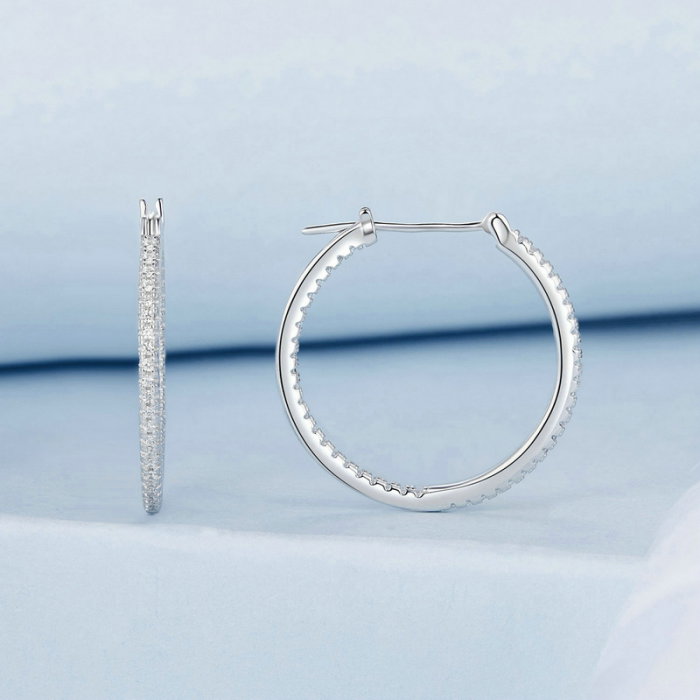 Cercei argint eleganti cu zirconii [11]