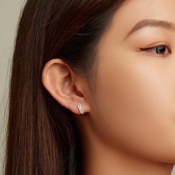 Cercei argint Exquisite cu zirconii [5]