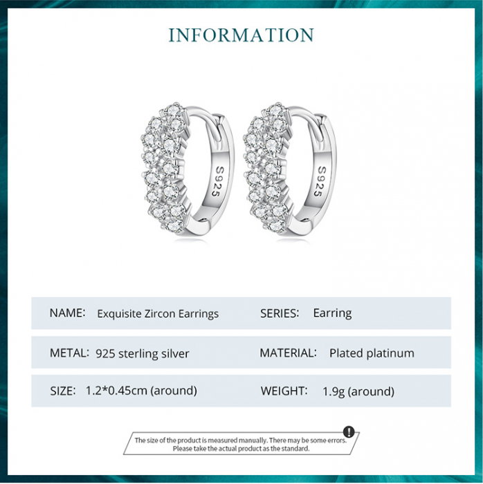 Cercei argint Exquisite cu zirconii [9]