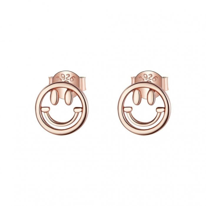 Cercei argint fete zambitoare placati cu aur roz [1]